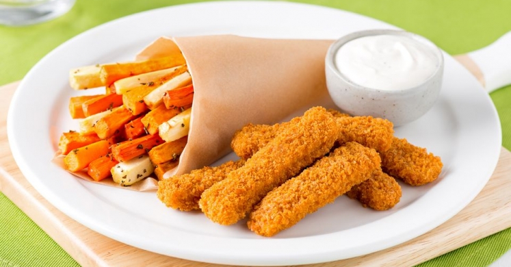 Smart _ Crunchy Fish Fingers with Root Vegetable Fries