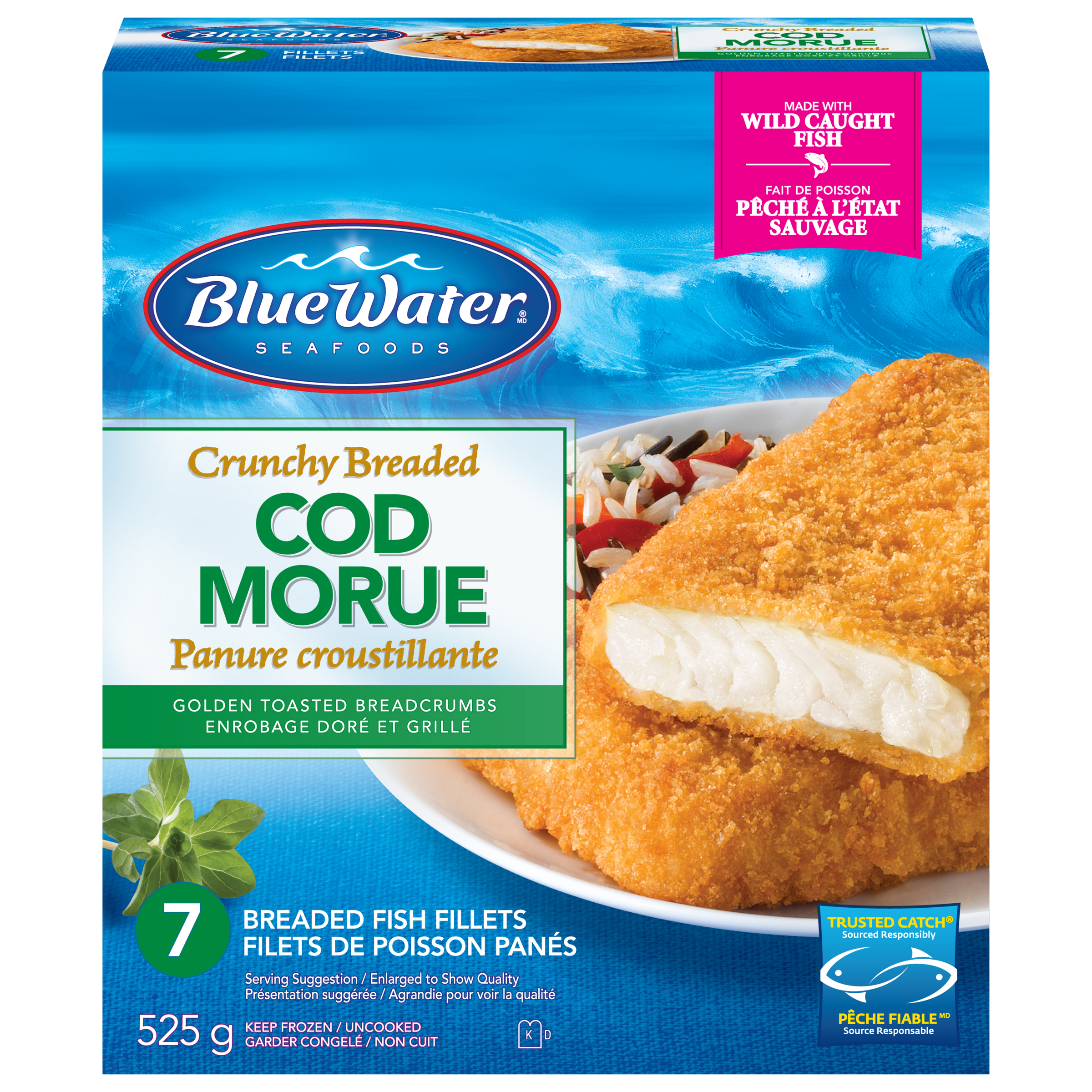 Breaded Cod Fillets - BlueWater Seafoods