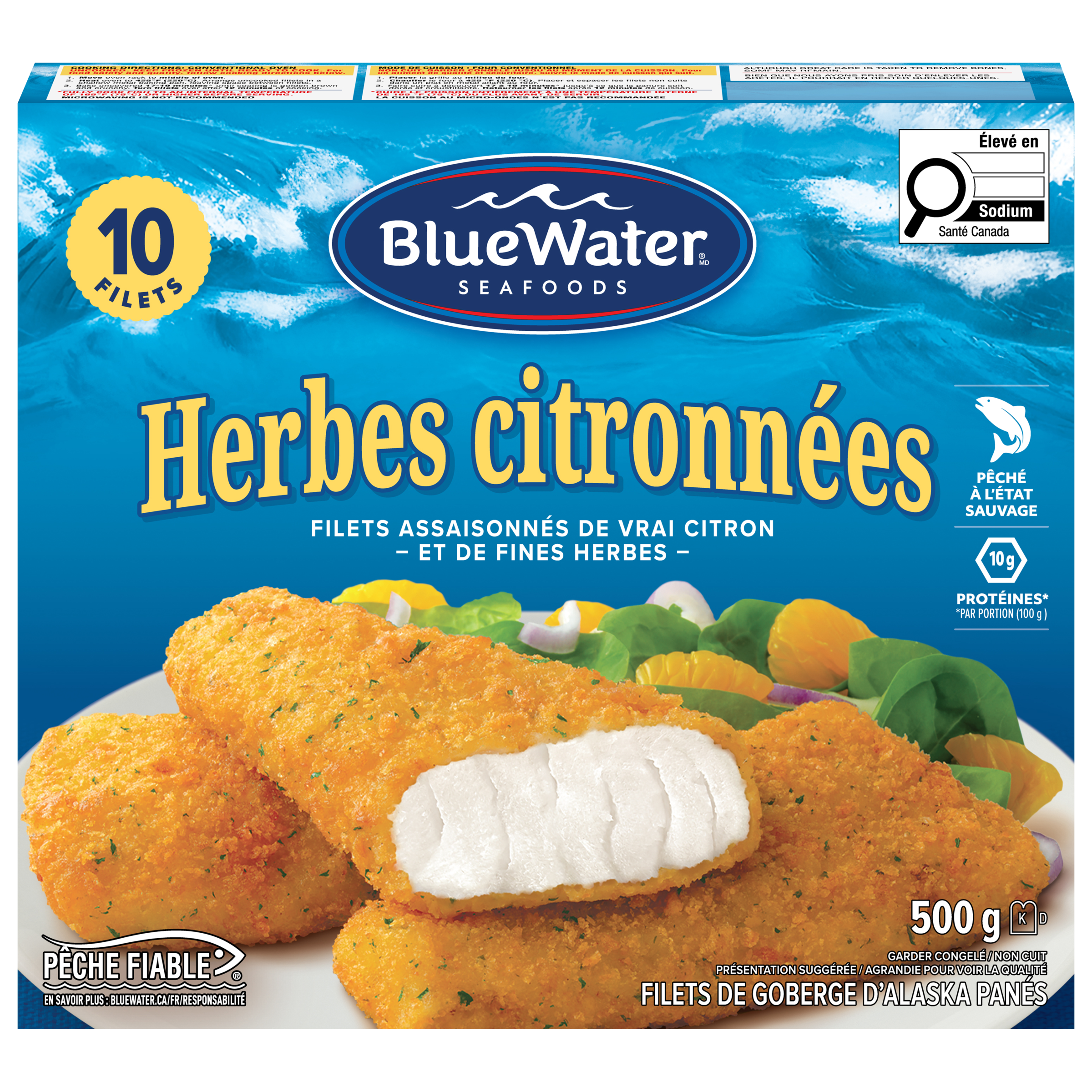 Filets aux herbes et au citron